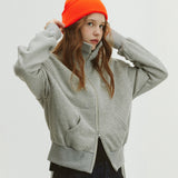 TWO-WAY SAILOR ZIP-UP_MELANGE GRAY