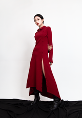 ボタンマキシドレス / Button Maxi Dress #Red