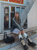 (UNISEX)トレスラインデニムジャケット