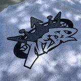 9090 × NERDUNIT King Logo Rhinestone Tee