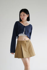 アロリブドクロップカーディガン / Allo Ribbed Crop Cardigan (5color)