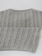 GL Cable Ribbon Knit Bolero Cardigan (3color)