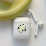 イエロー - カラフルドンドンゴヤン AirPods ケース_マット