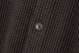 ワッフル コットン シャツ S103 / Waffle Cotton Shirt S103 Matte Brown