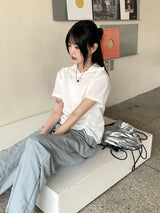 バウバスロックワイドロングナイロンパンツ / Bowbaslock Wide Long Nylon Pants