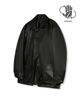 87-STAN032 [VeganLeather]ボールドウェイスティッチレザージャケット