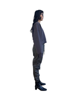 プリントクロップドスウェット/Print Cropped Sweat-CHARCOAL