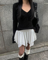 Crape shirring T