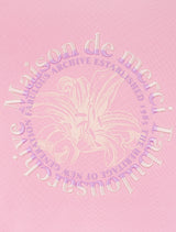 Women's Crop Circle Logo Emboss Le Lis HeavyTerry Sweatshirt Pink(FCD3TS701W)