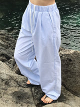 ウォーターフォールストライプパンツ