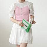 ribbon sleeveless (4color)