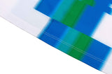 グリッチプリントモックネックTシャツ/Glitch Print Mock Neck T-Shirt_Blue