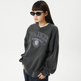 ロゴピグメントVネックスウェットシャツ /(NO napping) Logo pigment v neck sweatshirts