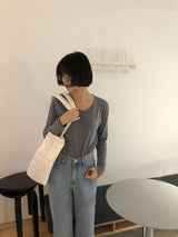 Mute straight denim