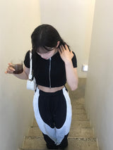 Sunday crop zip up