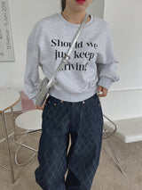 シュークロップスウェットシャツ / Shoe Crop Sweatshirt (3color)