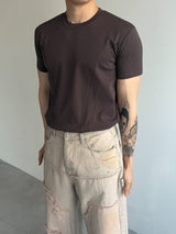 ダブルカットマッスルフィット半袖tシャツ(3colors)