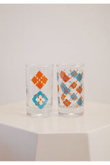 ARGYLE PATTERN GLASS (6660035870838)