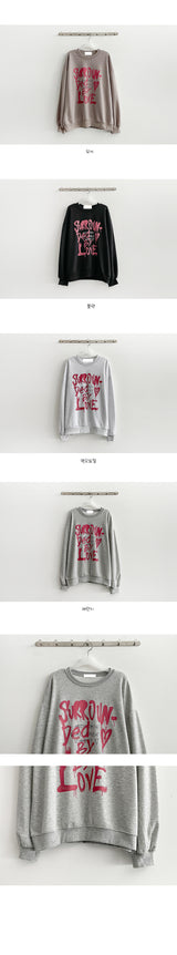 By lettering sweatshirt