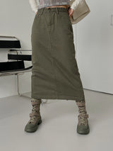 リーフ コットン ロングスカート / no.6181 Leaf Cotton Long Skirt (3color)
