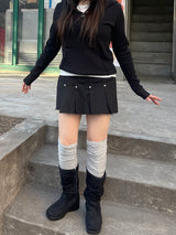 ミックスフードスウェットシャツ / Mixed hooded sweatshirt.