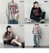 By lettering sweatshirt
