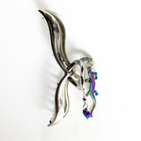Rainbow lizard heart Hairpin (6672858382454)