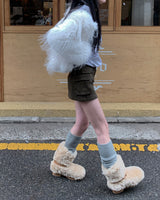 Bear buckle boots