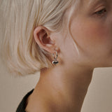 [925 Silver] ハートフープピアス