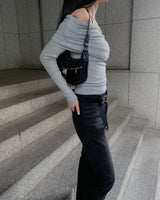 Soft off shoulder T