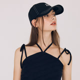 シグネチャーロゴスティッチボールキャップ / SIGNATURE LOGO STITCH BALL CAP (BLACK)