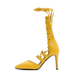Strap Stiletto Heel(Yellow)
