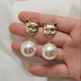 ビッグパールピアス / Melbie The Cat Series - Big Pearl Piercing (Gold ver.)