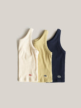 WAFFLE COTTON TOP [ NAVY ]