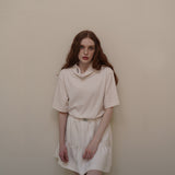Cream Drape T-Shrits