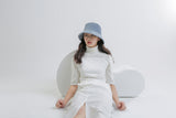 (핸드메이드) 소프트 블루 버킷 햇 / (HANDMADE EMBROIDERY) SOFT BLUE BUCKET HAT(Copy) (6656020152438)