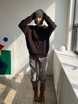 Chestnut latte wide pants