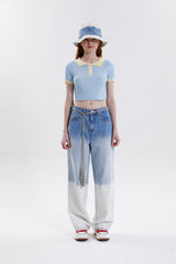 グラデーションワイドジーンズ / GRADATION WIDE JEANS
