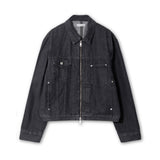 RU8314 Unbalanced Jean Jacket (2 colors)