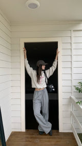 ワイドラインバンディングパンツ
