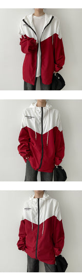 ティーモカラーリングフードウィンドブレーカージャンパー / Teemo Coloring Hooded Windbreaker Jumper