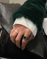 ボールドオニックスリング / bold onyx ring