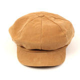 Corduroy Beige Newsboy Cap (6590337646710)