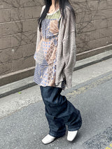 レイヤードリネンキャミソール / Layered linen sleeveless