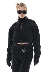 デニムボンバージャケット/DENIM BOMBER JACKET