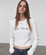 NICOLE PINTUCK LS CROP TOP_GRAY