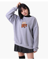 Fakebear Sweatshirt - gray (6636646432886)