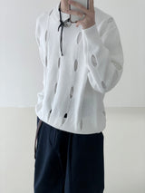 Hall round punching knit