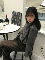 Arcti leather blouson jacket