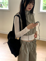 Tabe shirring vest vest set-up